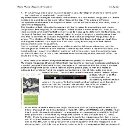 Conclusion of THCM magazine | DOCX