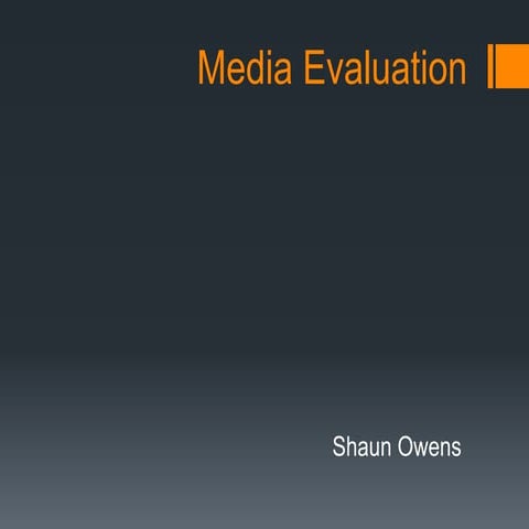A2 Media Evaluation | PPTX