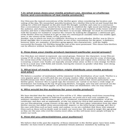 Media evaluation draft