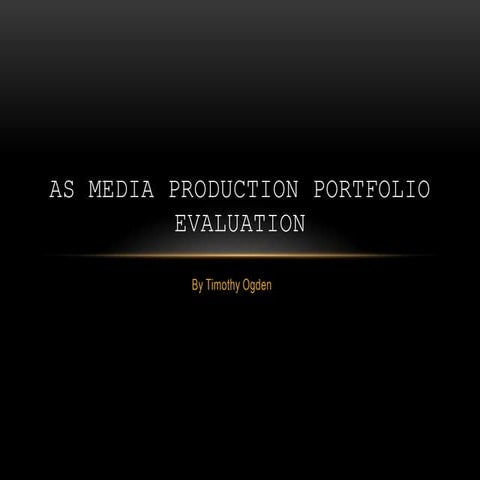 Media evaluation final