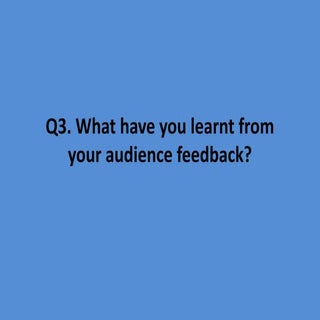 Media evaluation Q3