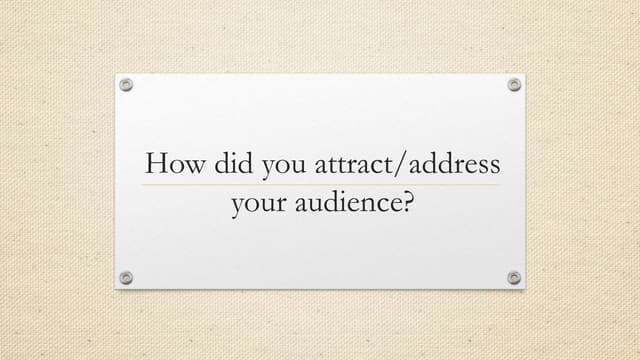 Media evaluation question 5