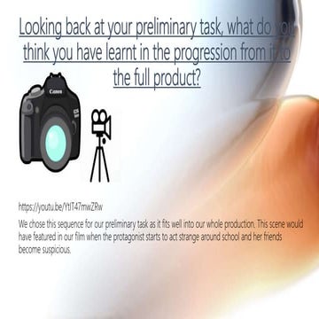 Media evaluation question 7