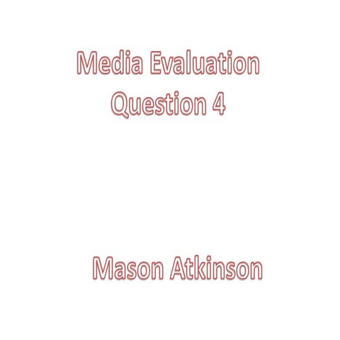 Media Evalutaion 4