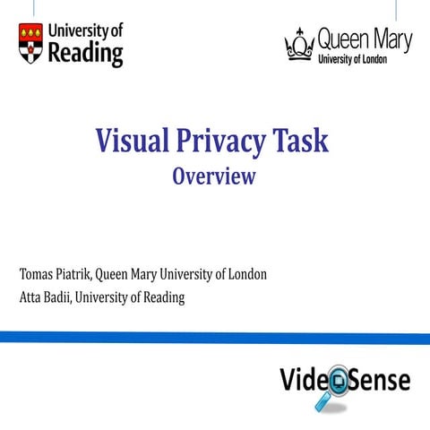 Overview of MediaEval 2012 Visual Privacy Task