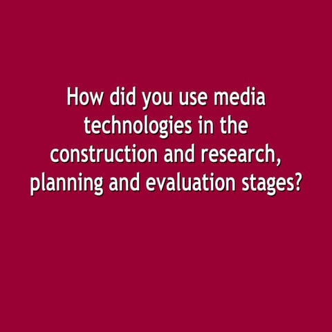 A2 Media Evaluation | PPTX