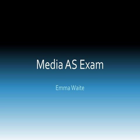 Media Exam Plan