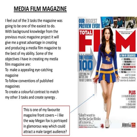 Annotation of an Existing Magazine Front Cover #1 | DOCX