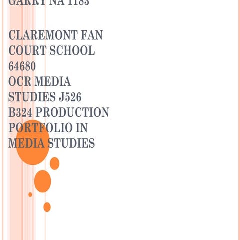 Media final portfolio | PPT