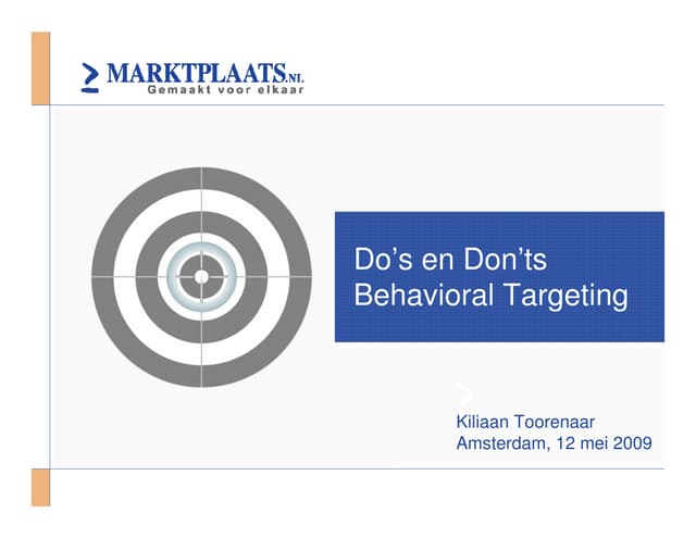 Seminar Mediaflex Behavorial Target...