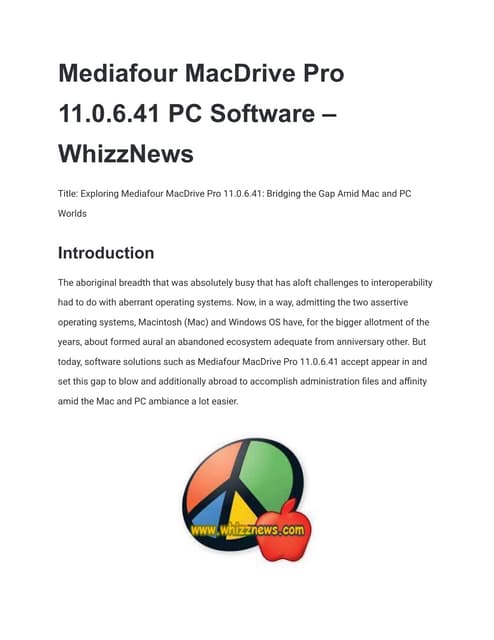 Mac Drive7 【MediaFour】 Mediafour MacDrive 7 Software for Windows MD70E0WR B&H Photo