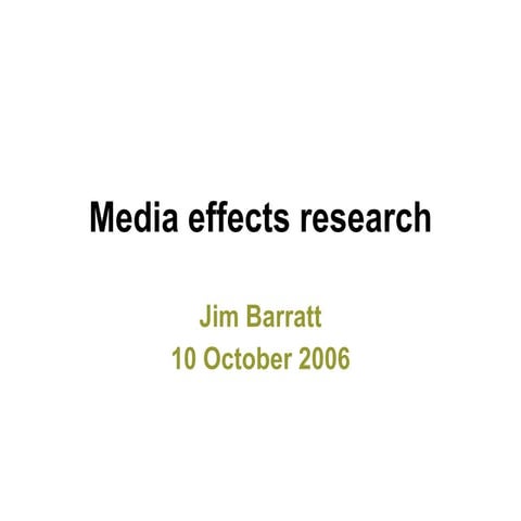 Media Effects