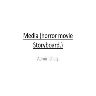 Media (horror movie storyboard  by ...