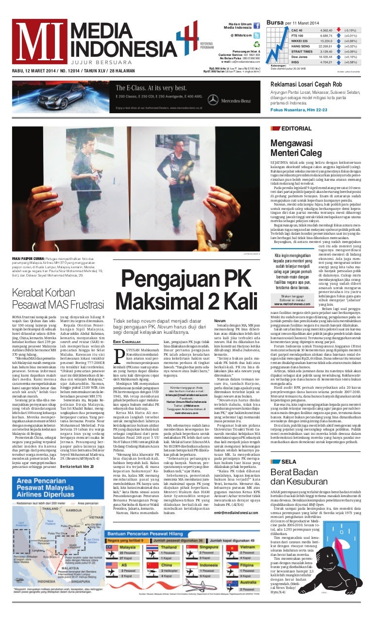 Media Indonesia 12 Maret 2014