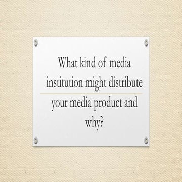 Media institutions