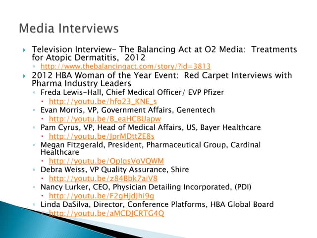 Media Interviews10.12