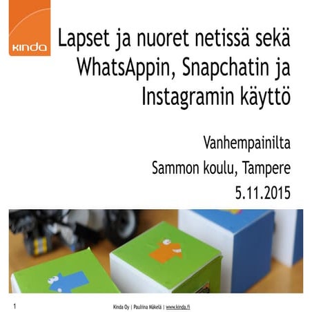 Mediakasvatusilta Sammon koululla