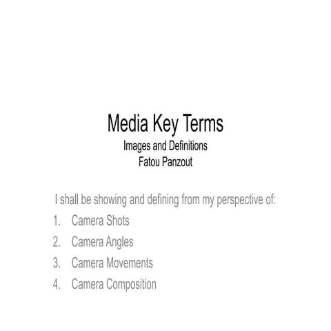 Media key terms