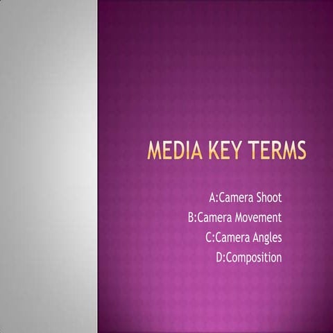 Media key terms