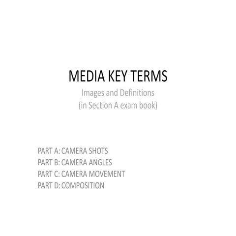 Media key terms cam samc