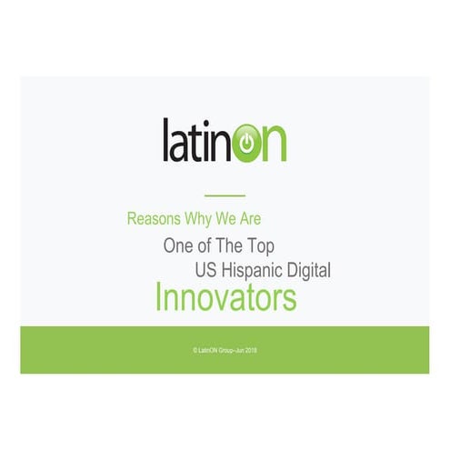 LATINON - Media kit