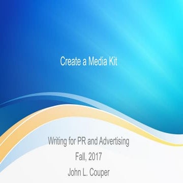 Media kit basics