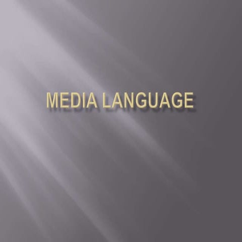 Media language