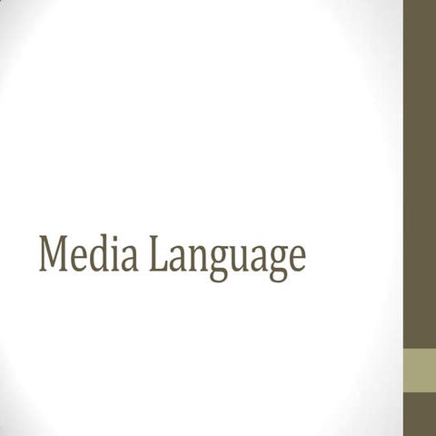 Media language