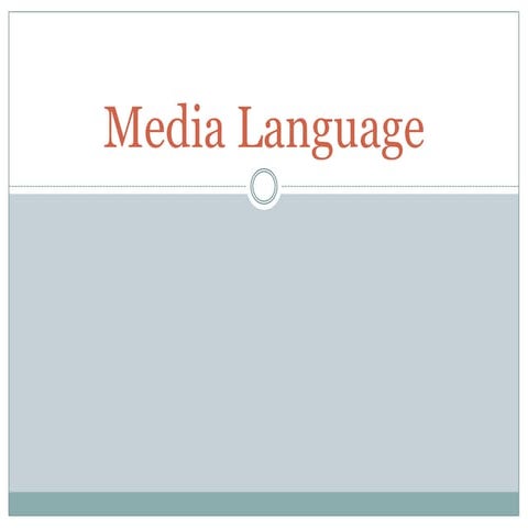 Media language