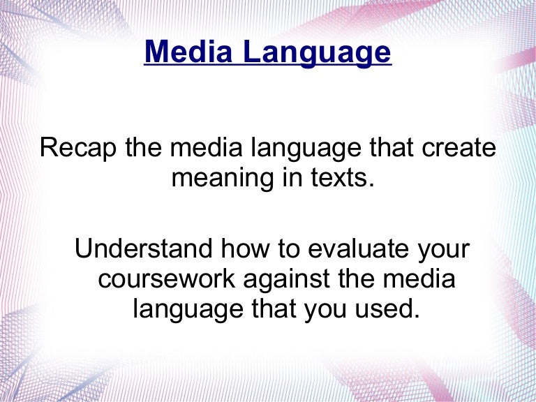 Media Language
