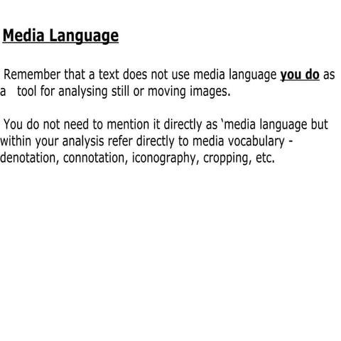 Media language