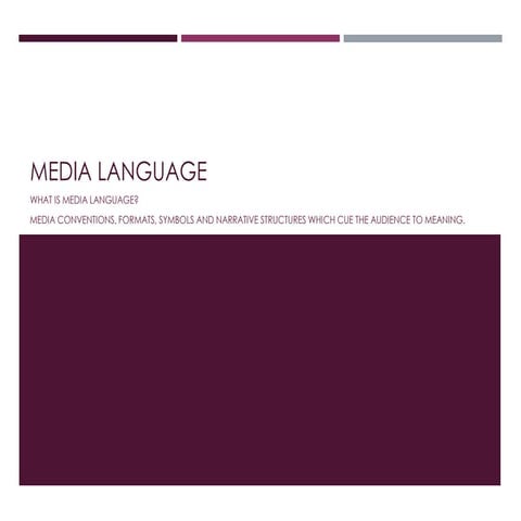 Media language 