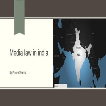 Media law in India