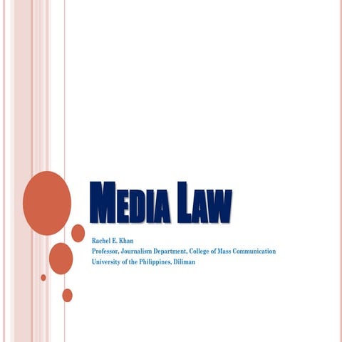 Media Laws in the Philippines