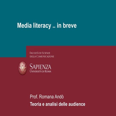competenze delle audience [Andò]