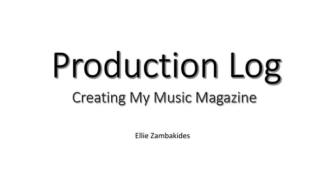 Media log 2