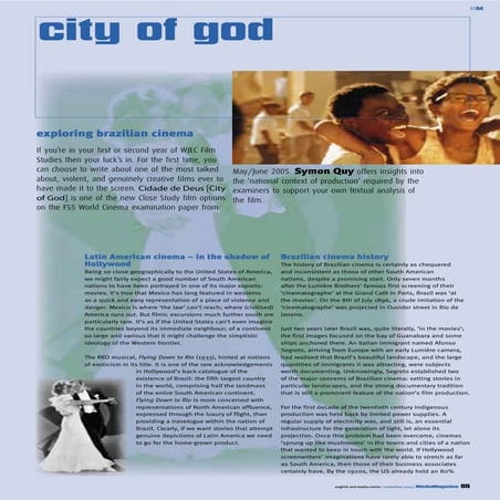 Media mag city of god
