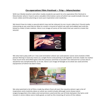 Media manchester trip