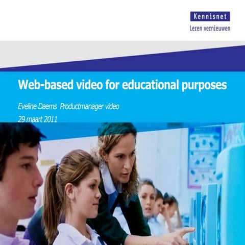 Web-based video for educational purposes