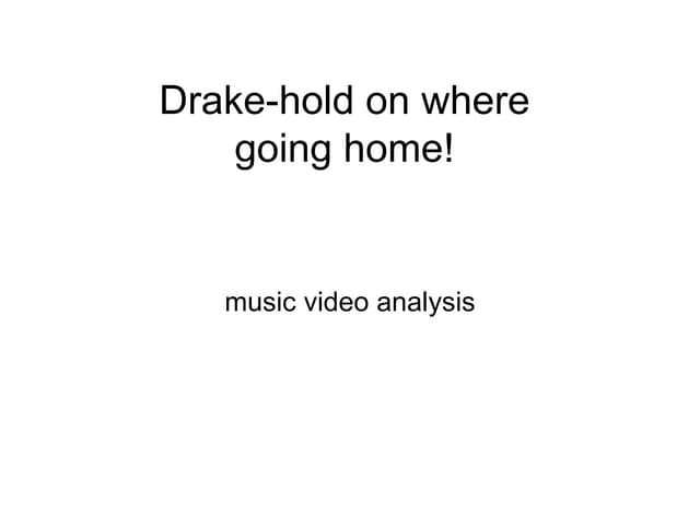 Media music video drake 