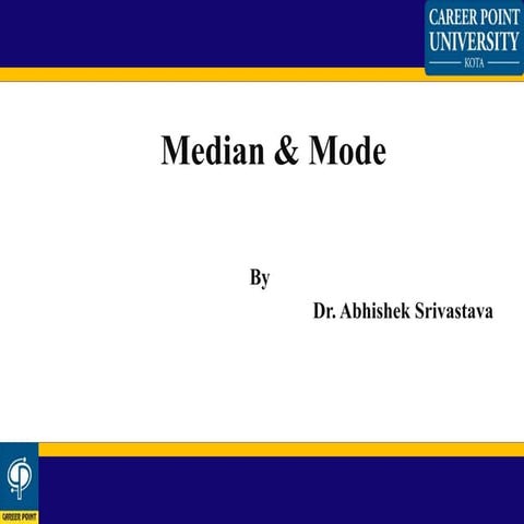 Median and mode | PPT