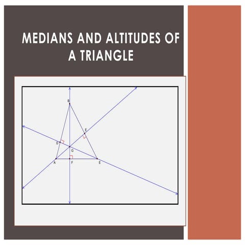 Medians & altitudes of a triangle