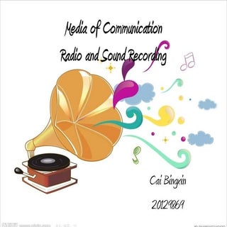 Media of communication -radio and s...