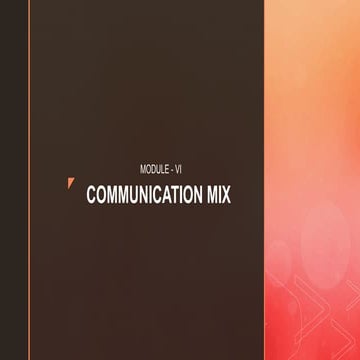 Media P&B COMMUNICATION MIX