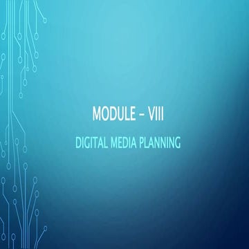 Media P&B DIGITAL MEDIA PLANNING