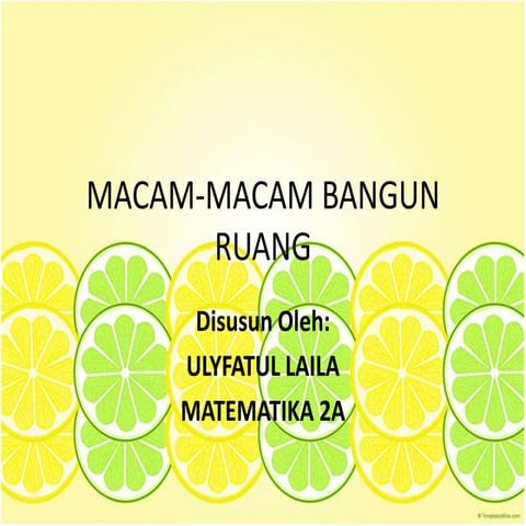 Tugas Media pembelajaran ppt bangun ruang