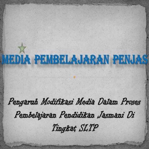 Media pembelajaran penjas