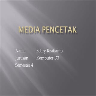 Media pencetak