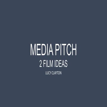 Media pitch powerpoint