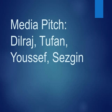 Media pitch presentation